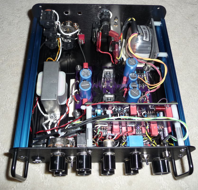 A DIY 1/2 Rack Bass Preamp